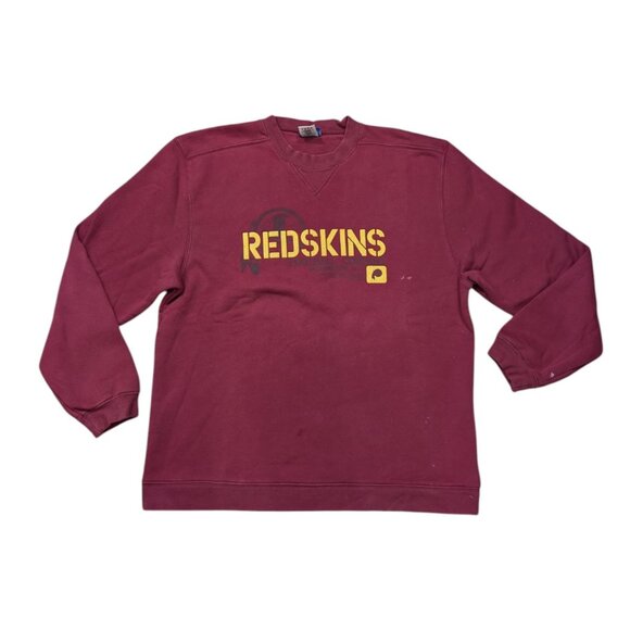 Vintage Washington Redskins Reebok Crewneck Sweatshirt Mens Sz L Thrashed Grunge - Picture 1 of 8